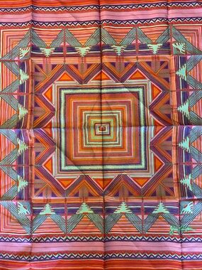 Jim Thompson Silk Aztec Print Scarf